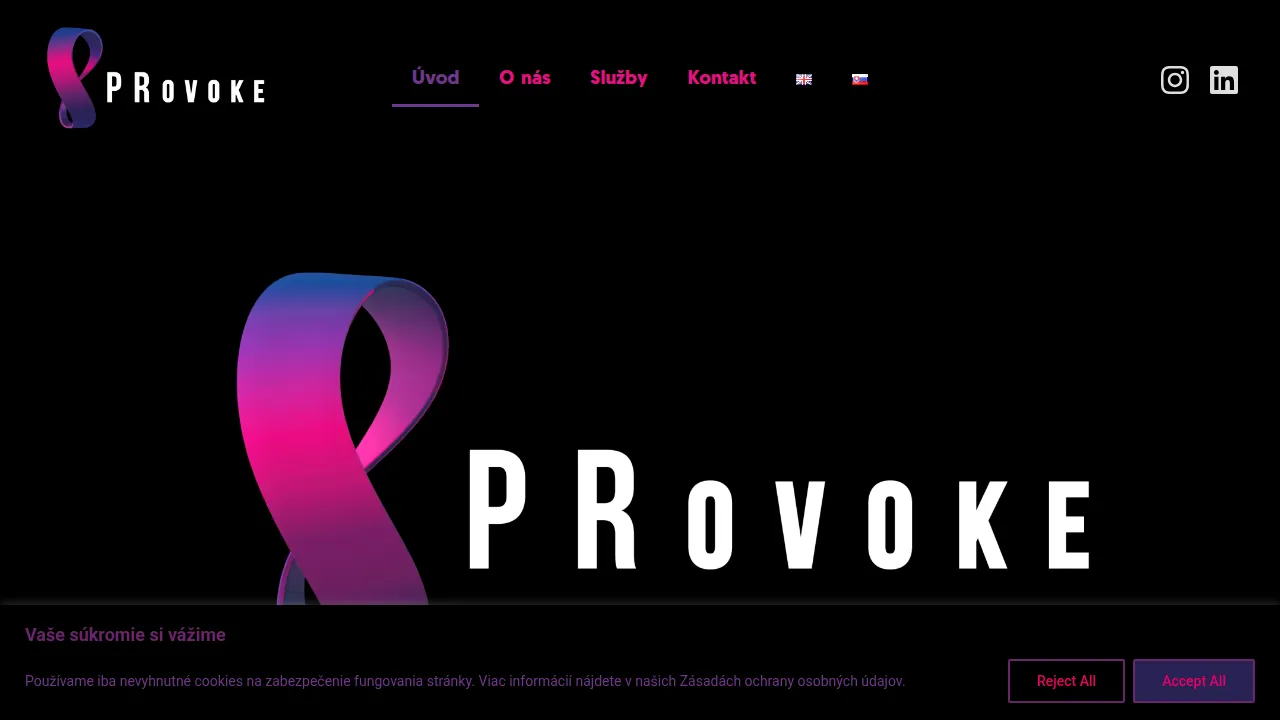 provoke.sk screenshot